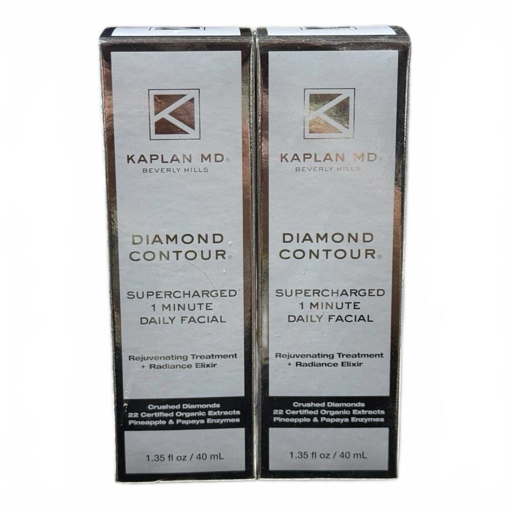Lot of 2 Kaplan MD Diamond Contour Supercharged 1 Min Daily Facial 1.35oz NIB